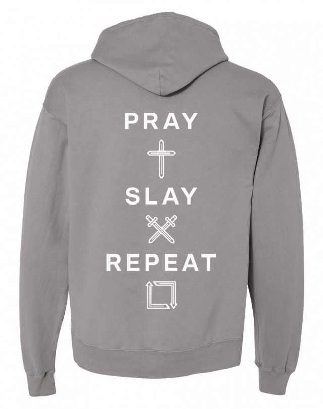 Pray Slay Repeat Oversized Hoodie